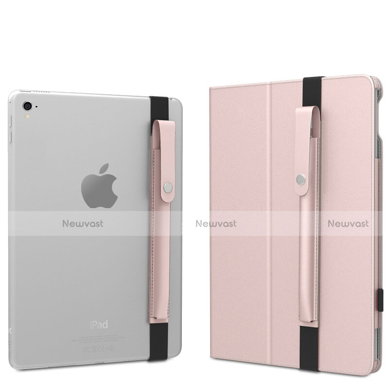 Luxury Leather Holder Elastic Detachable Cover for Apple Pencil Apple iPad Pro 9.7 Rose Gold