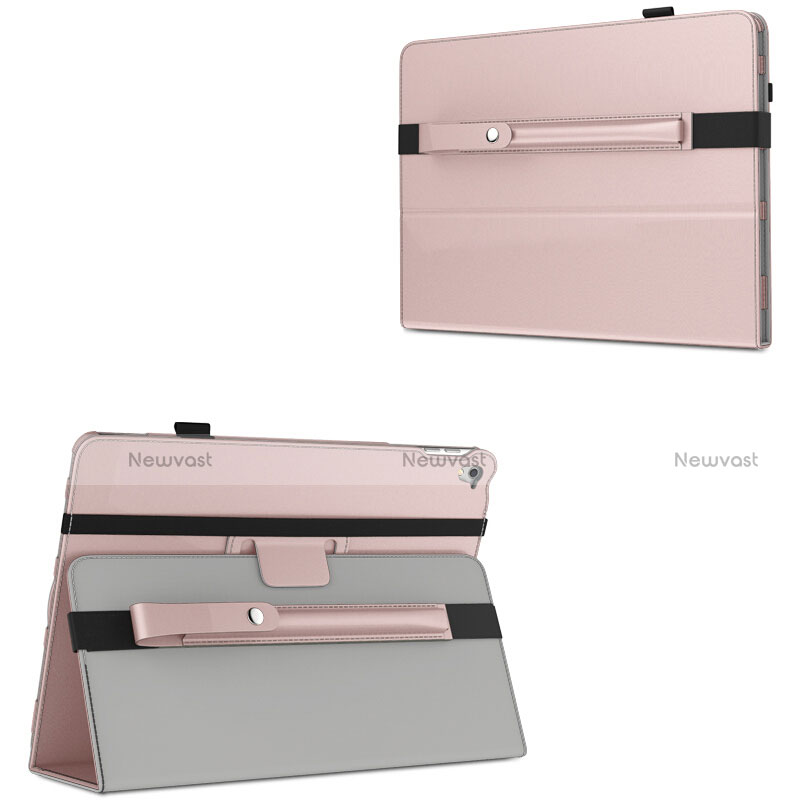 Luxury Leather Holder Elastic Detachable Cover for Apple Pencil Apple iPad Pro 9.7 Rose Gold