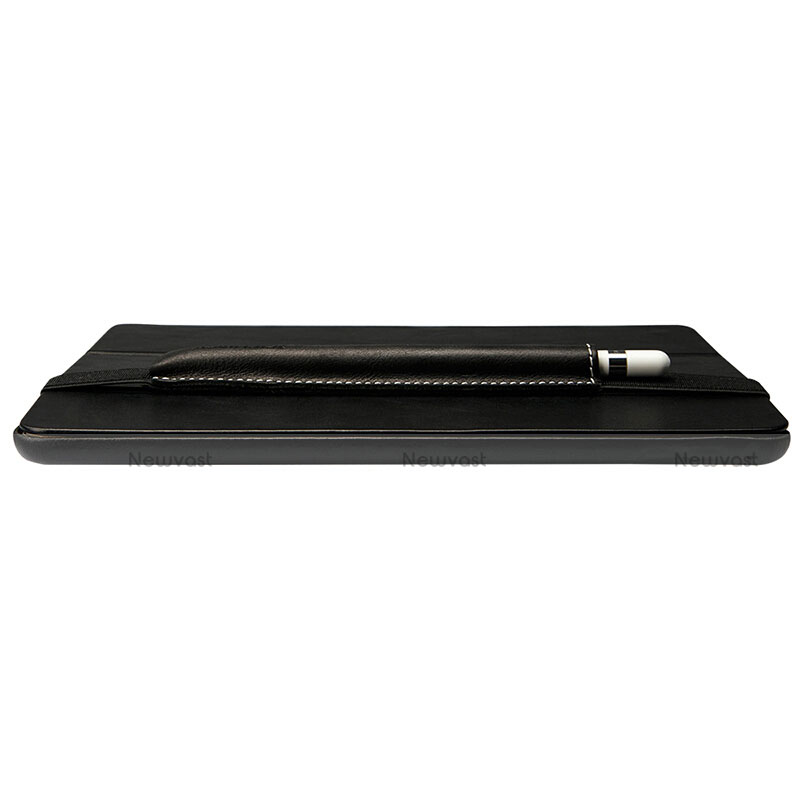 Luxury Leather Holder Elastic Detachable Cover P01 for Apple Pencil Apple iPad Pro 10.5 Black