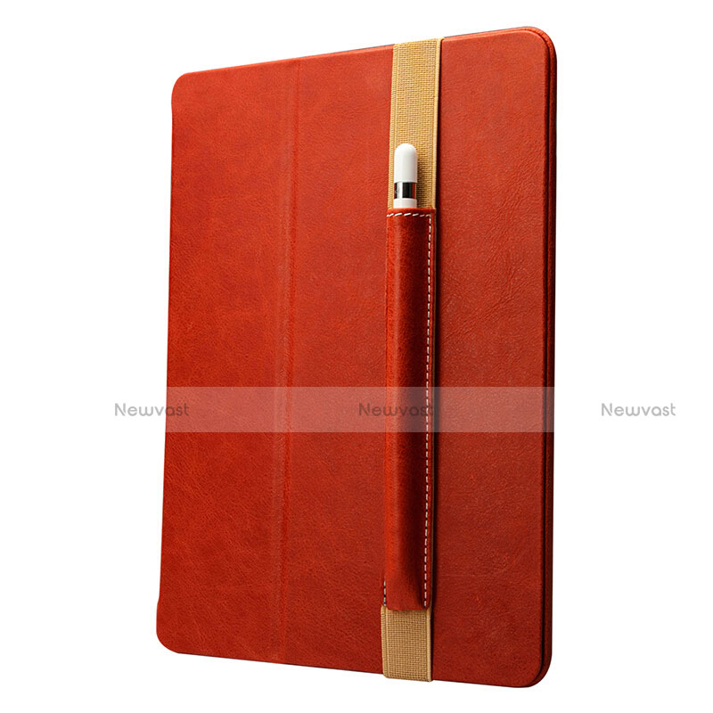 Luxury Leather Holder Elastic Detachable Cover P01 for Apple Pencil Apple iPad Pro 10.5 Red