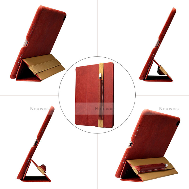 Luxury Leather Holder Elastic Detachable Cover P01 for Apple Pencil Apple iPad Pro 10.5 Red
