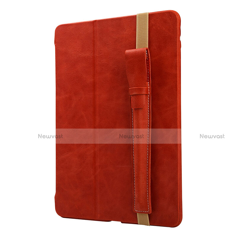 Luxury Leather Holder Elastic Detachable Cover P02 for Apple Pencil Apple iPad Pro 12.9 (2017) Red