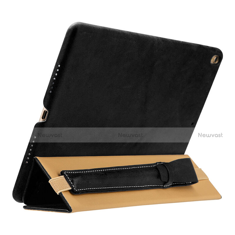 Luxury Leather Holder Elastic Detachable Cover P02 for Apple Pencil Apple New iPad 9.7 (2017) Black