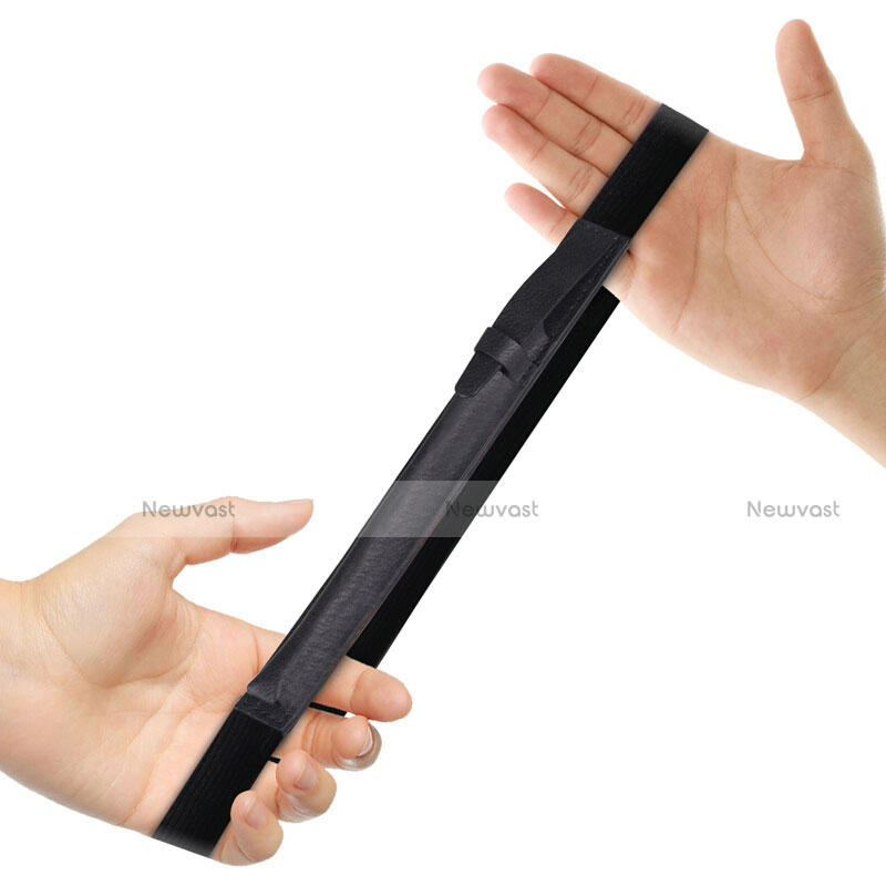 Luxury Leather Holder Elastic Detachable Cover P03 for Apple Pencil Apple iPad Pro 12.9 Black
