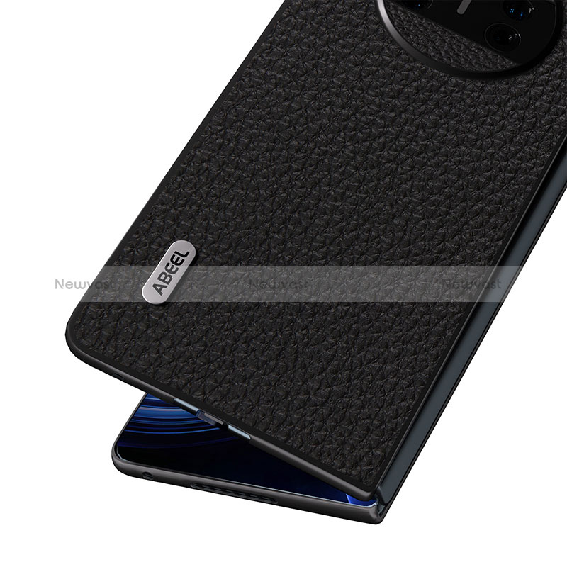 Luxury Leather Matte Finish and Plastic Back Cover Case B06H for Huawei Mate X5