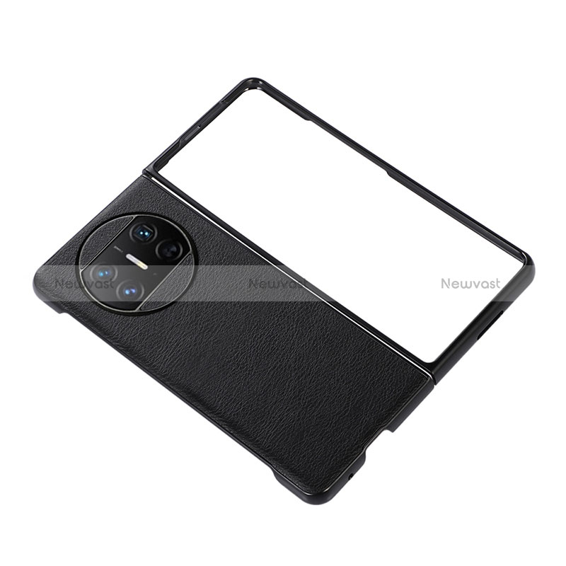 Luxury Leather Matte Finish and Plastic Back Cover Case BH3 for Huawei Mate X5