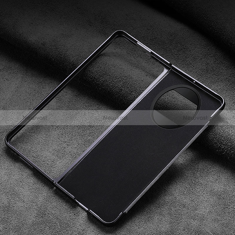 Luxury Leather Matte Finish and Plastic Back Cover Case DL1 for Huawei Mate X5