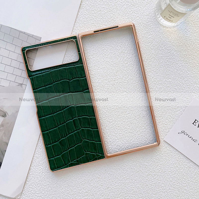 Luxury Leather Matte Finish and Plastic Back Cover Case for Xiaomi Mix Fold 2 5G