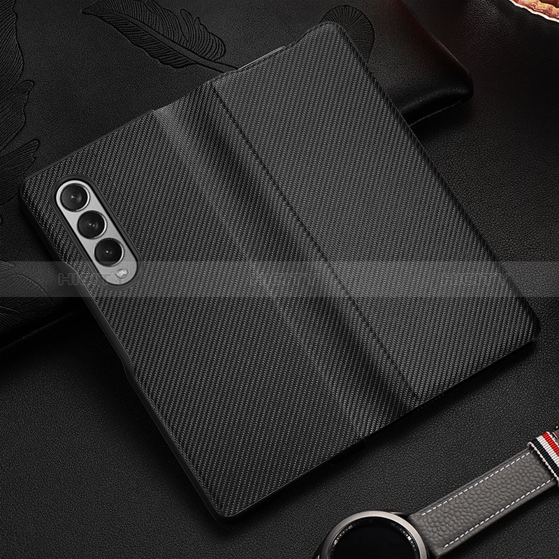 Luxury Leather Matte Finish and Plastic Back Cover Case L01 for Samsung Galaxy Z Fold4 5G