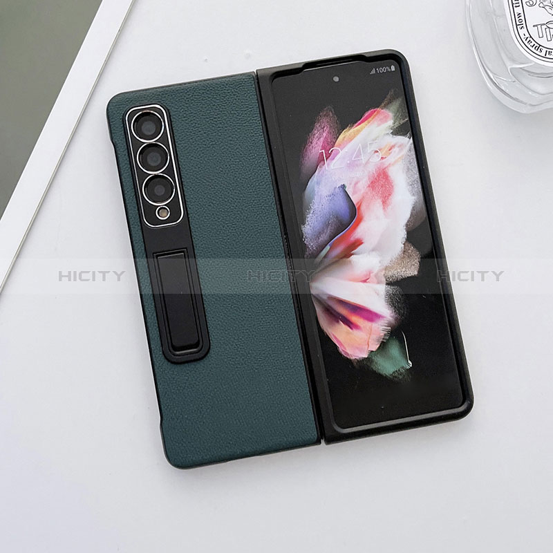Luxury Leather Matte Finish and Plastic Back Cover Case L09 for Samsung Galaxy Z Fold4 5G