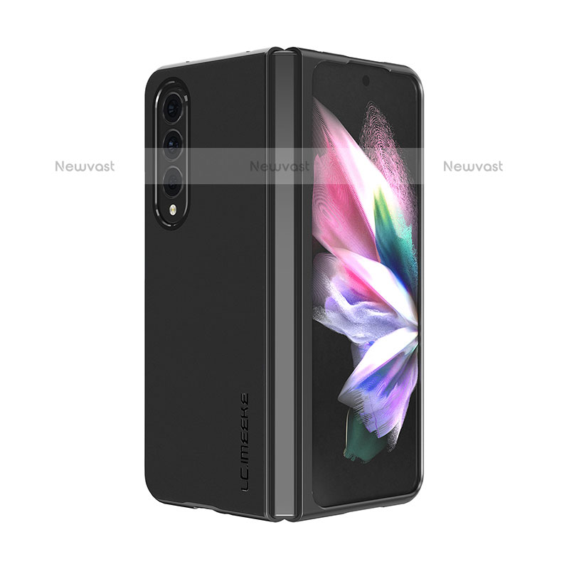 Luxury Leather Matte Finish and Plastic Back Cover Case LC2 for Samsung Galaxy Z Fold3 5G