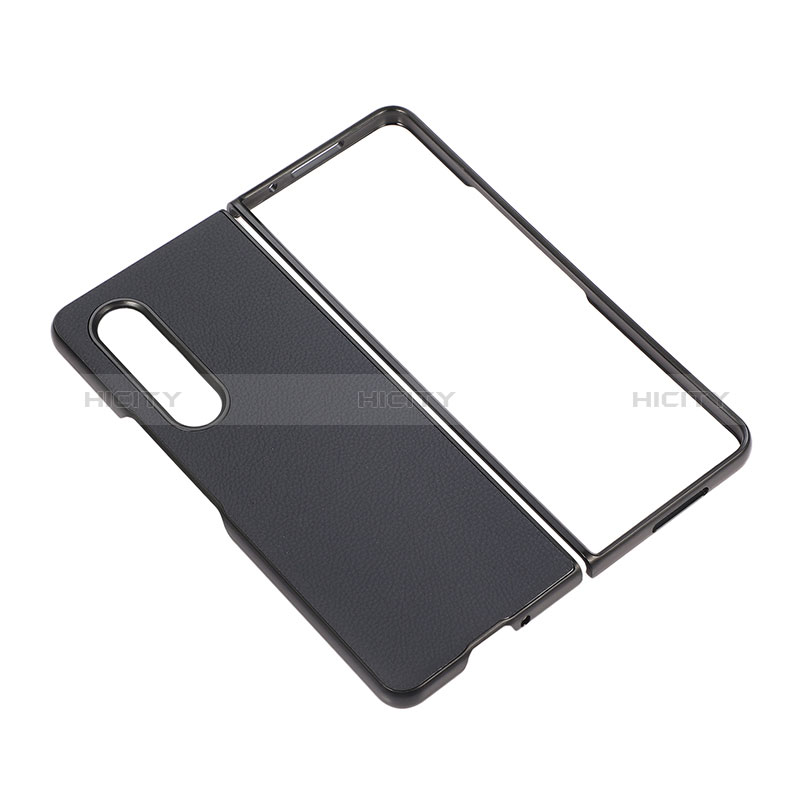 Luxury Leather Matte Finish and Plastic Back Cover Case R08 for Samsung Galaxy Z Fold4 5G