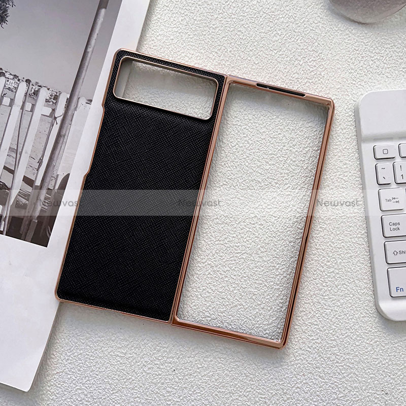 Luxury Leather Matte Finish and Plastic Back Cover Case S01 for Xiaomi Mix Fold 2 5G