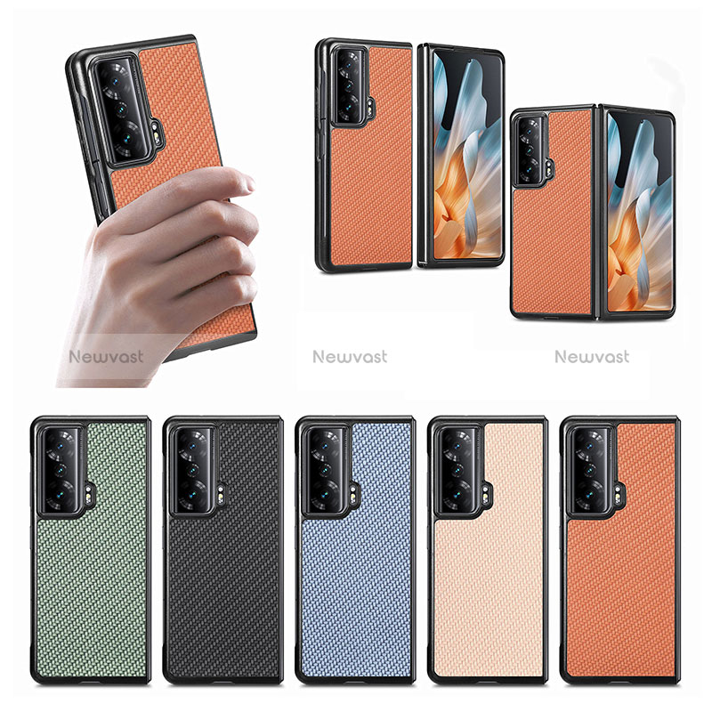 Luxury Leather Matte Finish and Plastic Back Cover Case S01D for Huawei Honor Magic Vs Ultimate 5G