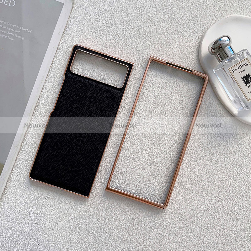 Luxury Leather Matte Finish and Plastic Back Cover Case S02 for Xiaomi Mix Fold 2 5G