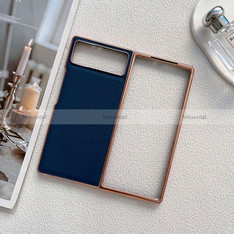 Luxury Leather Matte Finish and Plastic Back Cover Case S02 for Xiaomi Mix Fold 2 5G