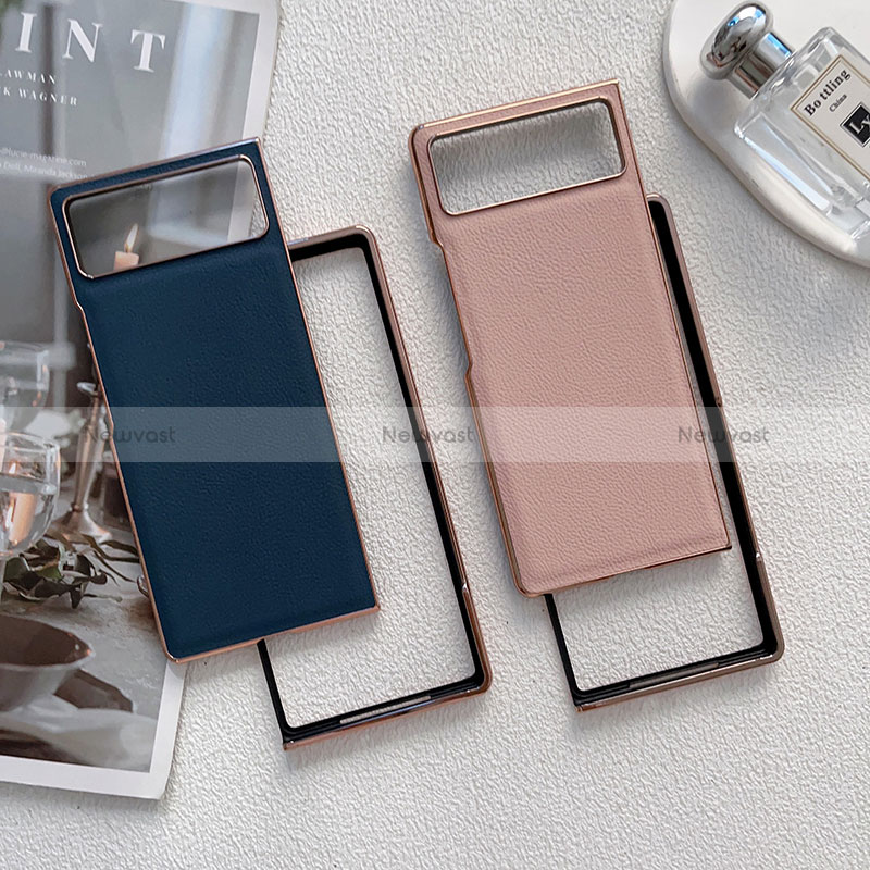 Luxury Leather Matte Finish and Plastic Back Cover Case S02 for Xiaomi Mix Fold 2 5G