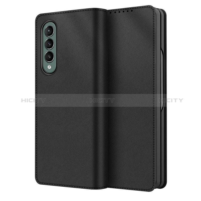 Luxury Leather Matte Finish and Plastic Back Cover Case S03 for Samsung Galaxy Z Fold4 5G