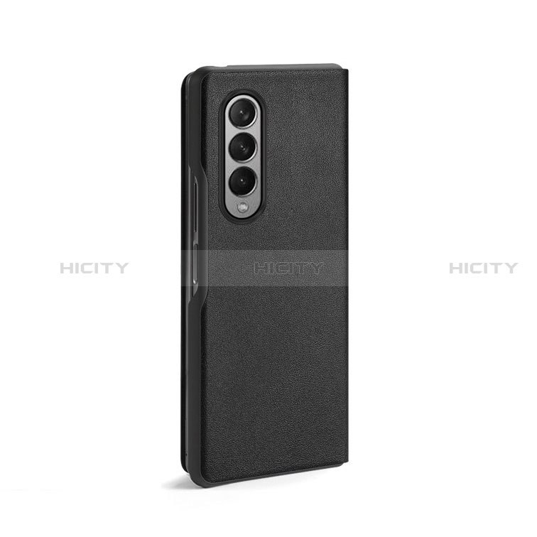 Luxury Leather Matte Finish and Plastic Back Cover Case S08 for Samsung Galaxy Z Fold4 5G