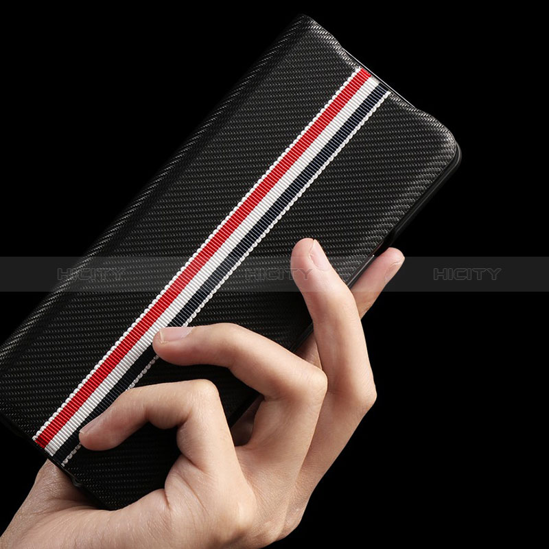 Luxury Leather Matte Finish and Plastic Back Cover Case S09 for Samsung Galaxy Z Fold4 5G