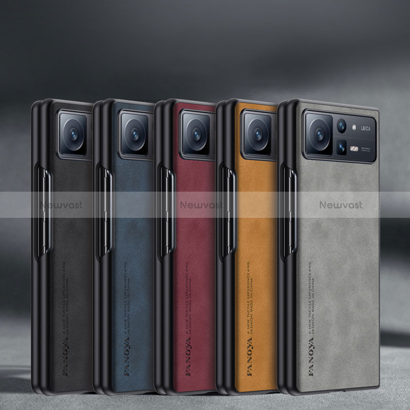 Luxury Leather Matte Finish and Plastic Back Cover Case S10 for Xiaomi Mix Fold 2 5G