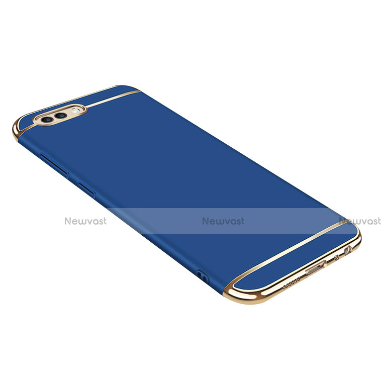 Luxury Metal Frame and Plastic Back Case for Huawei Honor 10 Blue