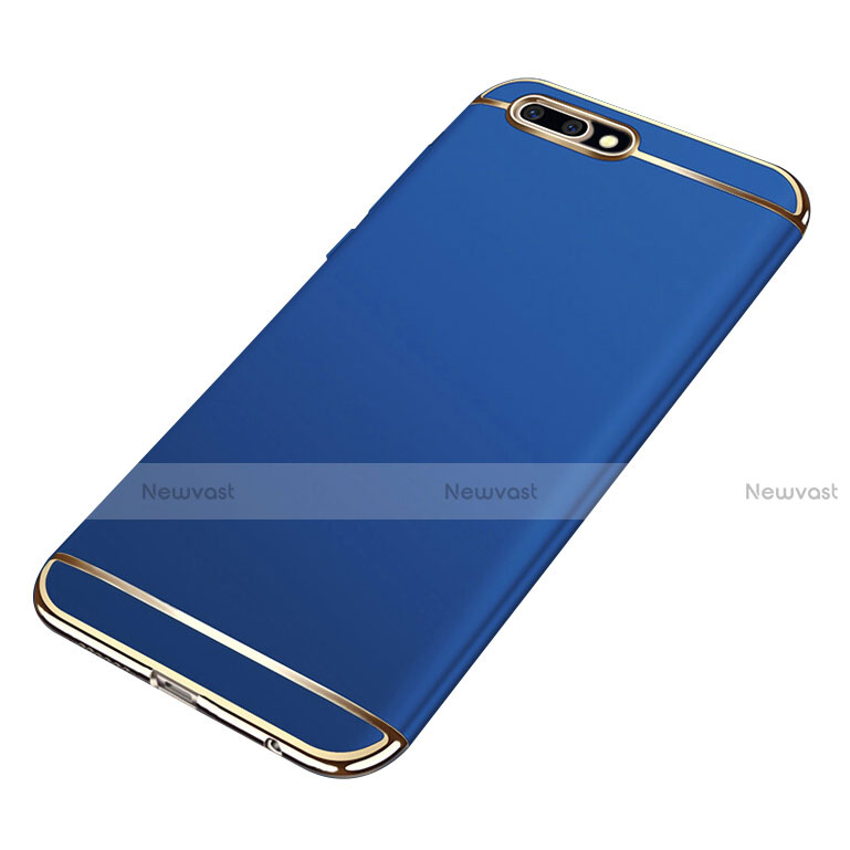 Luxury Metal Frame and Plastic Back Case for Huawei Honor 10 Blue