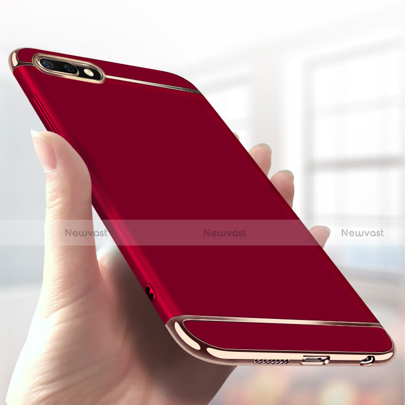 Luxury Metal Frame and Plastic Back Case for Huawei Honor 10 Red