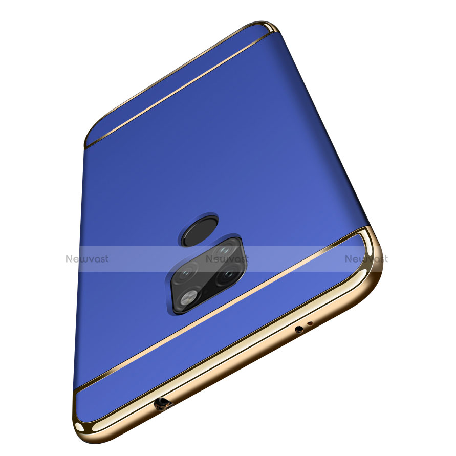 Luxury Metal Frame and Plastic Back Case for Huawei Mate 20 Blue