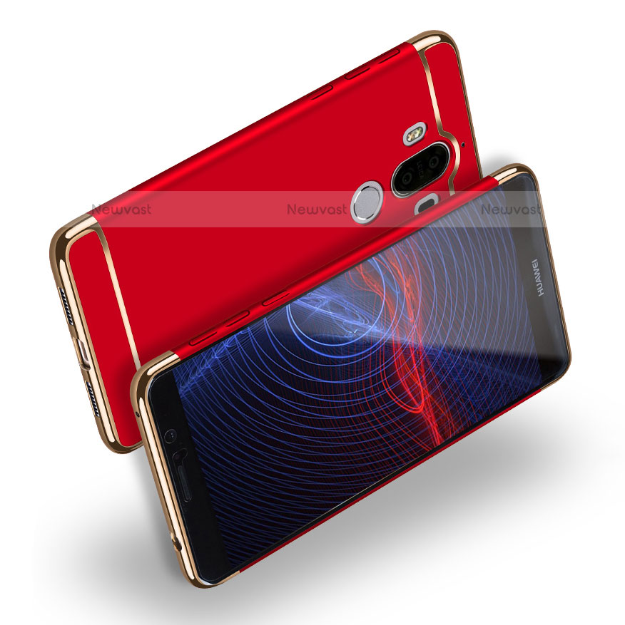 Luxury Metal Frame and Plastic Back Case for Huawei Mate 9 Red
