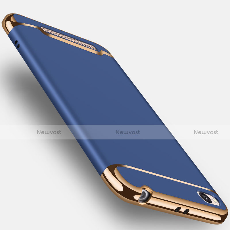 Luxury Metal Frame and Plastic Back Case for Xiaomi Redmi 4A Blue