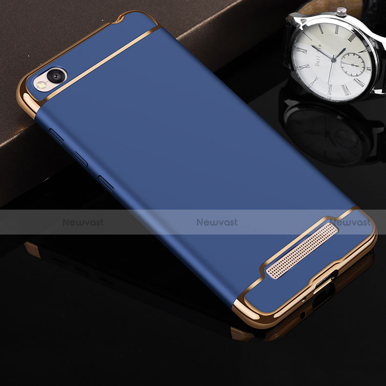 Luxury Metal Frame and Plastic Back Case for Xiaomi Redmi 4A Blue