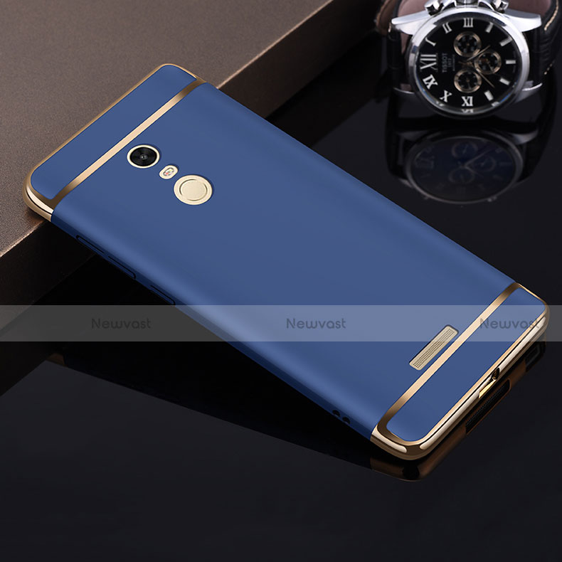 Luxury Metal Frame and Plastic Back Case for Xiaomi Redmi Note 3 Blue
