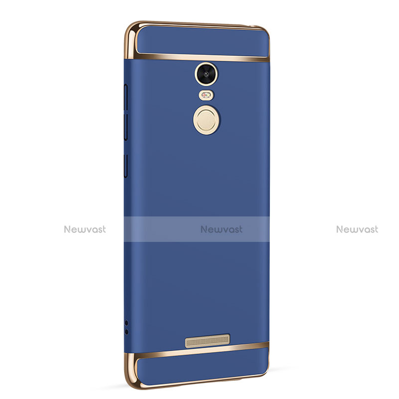 Luxury Metal Frame and Plastic Back Case for Xiaomi Redmi Note 3 MediaTek Blue