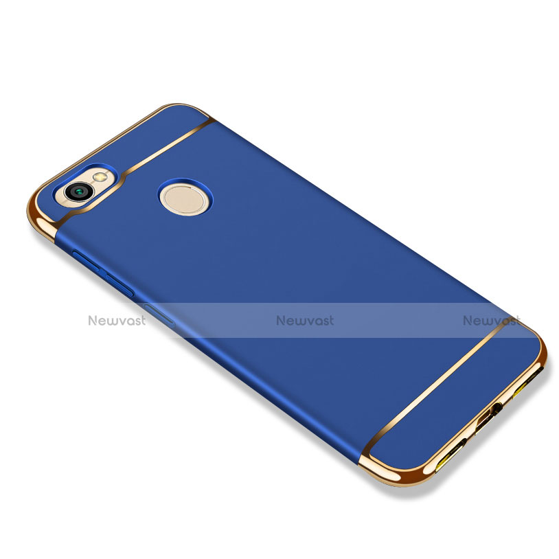 Luxury Metal Frame and Plastic Back Case for Xiaomi Redmi Note 5A Pro Blue