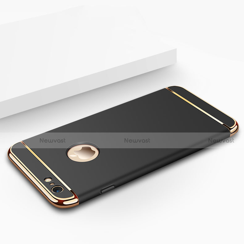 Luxury Metal Frame and Plastic Back Case M01 for Apple iPhone 6S Plus Black