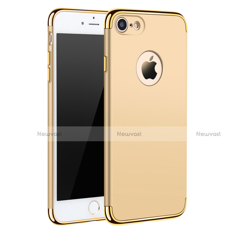 Luxury Metal Frame and Plastic Back Case M01 for Apple iPhone 7 Gold