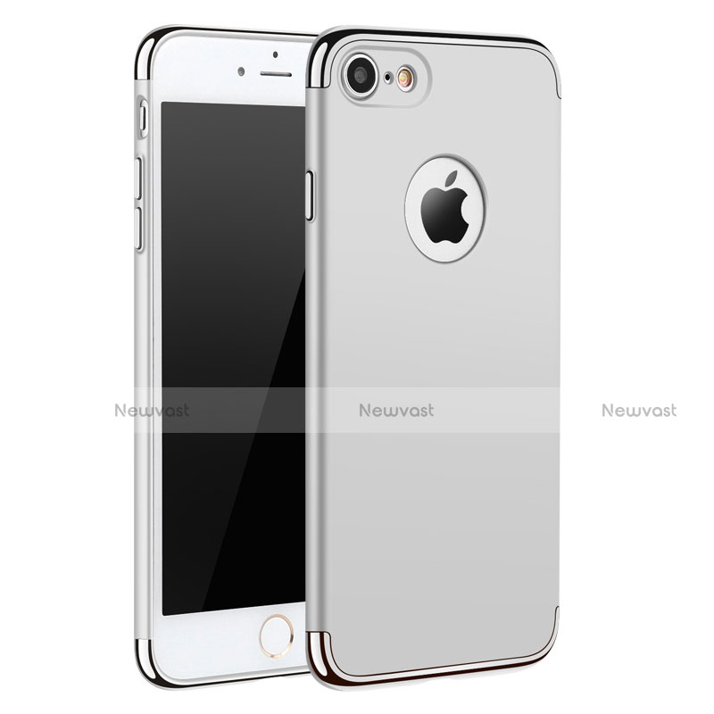 Luxury Metal Frame and Plastic Back Case M01 for Apple iPhone 8 White
