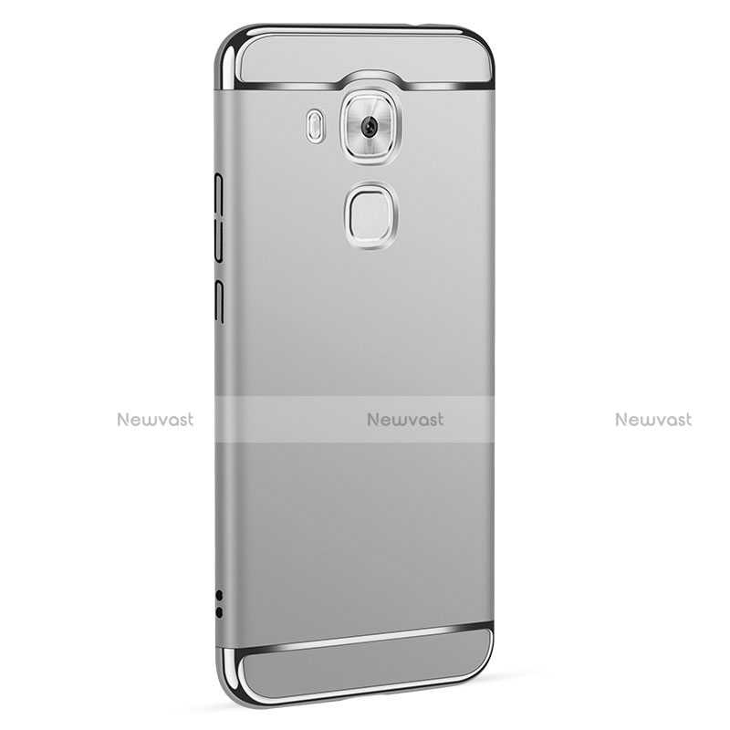 Luxury Metal Frame and Plastic Back Case M01 for Huawei G9 Plus Silver