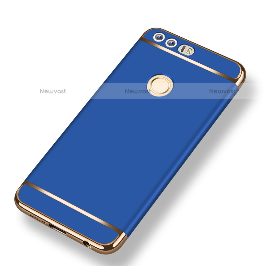 Luxury Metal Frame and Plastic Back Case M01 for Huawei Honor 8 Blue