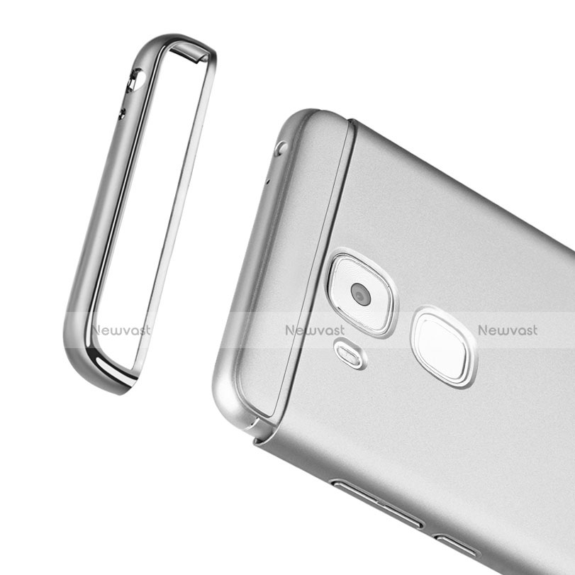Luxury Metal Frame and Plastic Back Case M01 for Huawei Nova Plus Silver