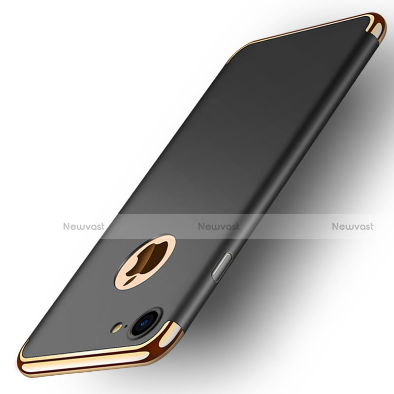 Luxury Metal Frame and Plastic Back Case M02 for Apple iPhone 7 Black