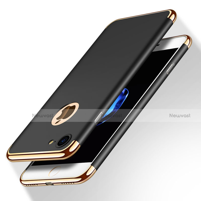 Luxury Metal Frame and Plastic Back Case M02 for Apple iPhone 7 Black