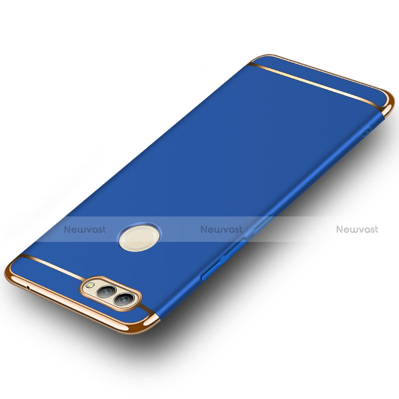 Luxury Metal Frame and Plastic Back Case M02 for Huawei Nova 2 Plus Blue