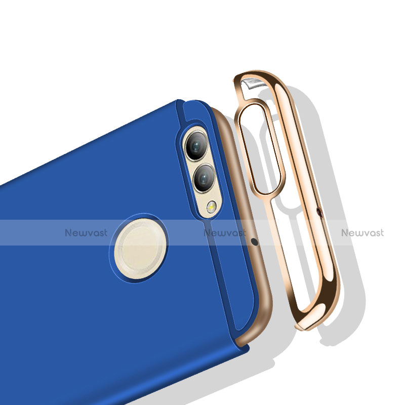 Luxury Metal Frame and Plastic Back Case M02 for Huawei Nova 2 Plus Blue