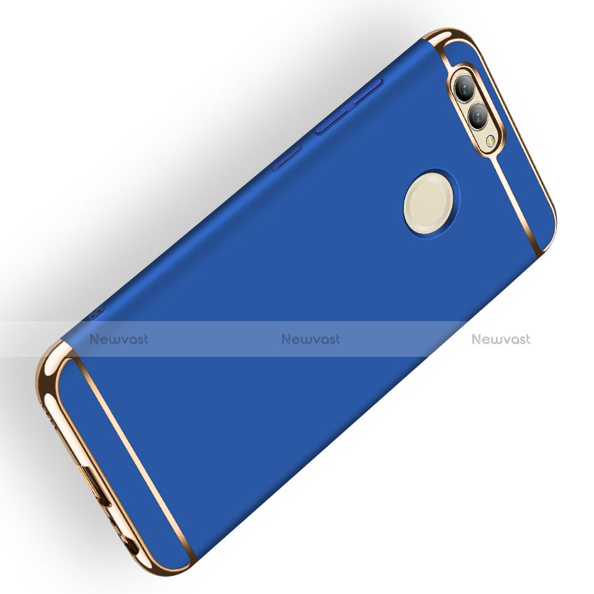 Luxury Metal Frame and Plastic Back Case M02 for Huawei Nova 2 Plus Blue
