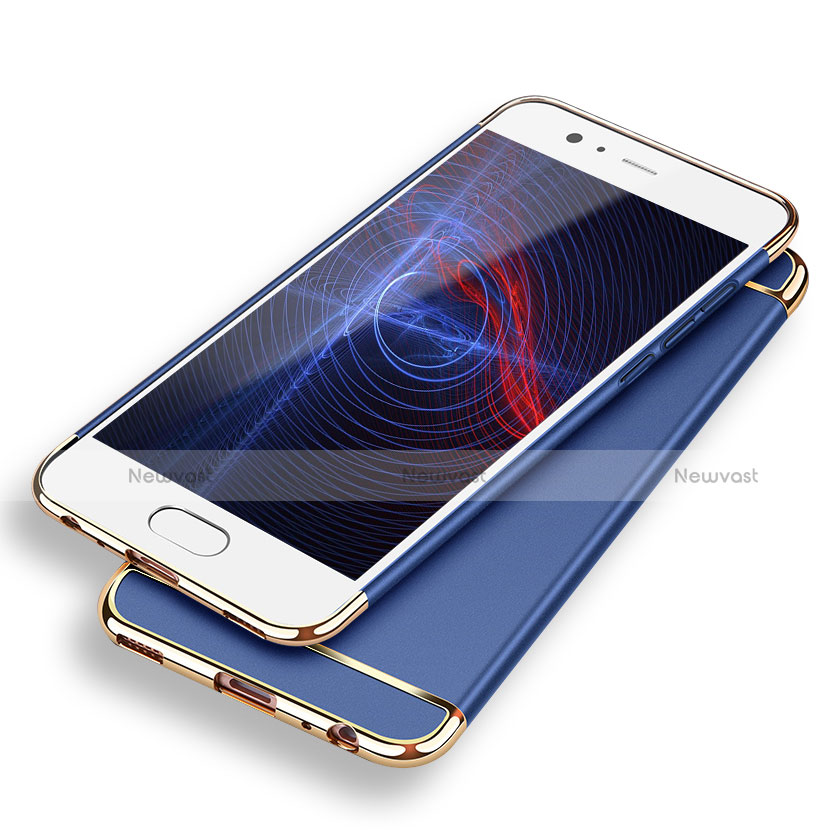 Luxury Metal Frame and Plastic Back Case M02 for Huawei P9 Plus Blue