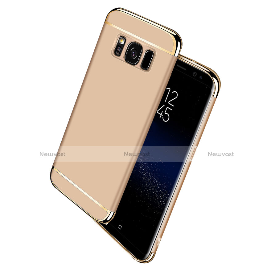 Luxury Metal Frame and Plastic Back Case M02 for Samsung Galaxy S8 Gold