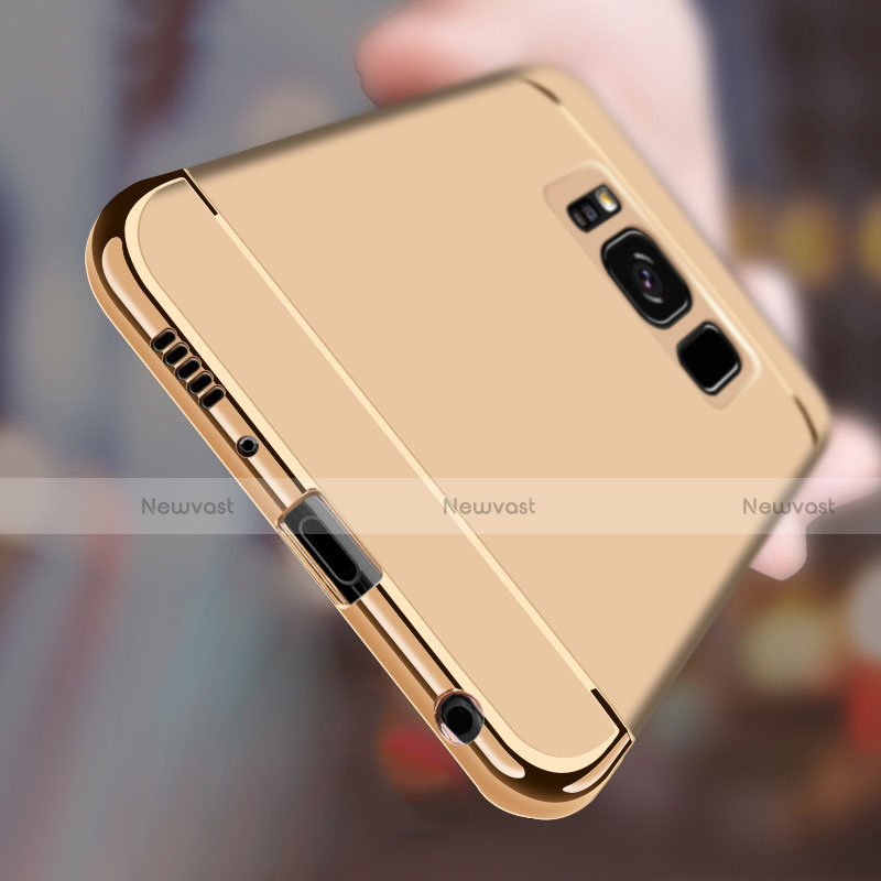 Luxury Metal Frame and Plastic Back Case M02 for Samsung Galaxy S8 Plus Gold