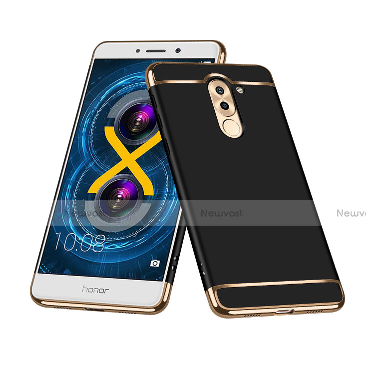 Luxury Metal Frame and Plastic Back Case M03 for Huawei Honor 6X Black